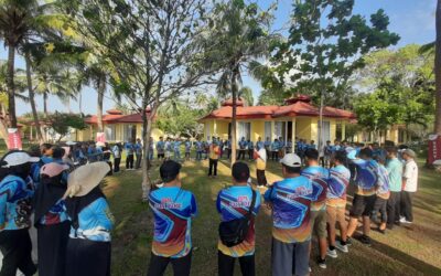 Outbound PT Gunung Pelawan Lestari, Perkuat Kerja Sama Tim dan Silaturahmi Karyawan